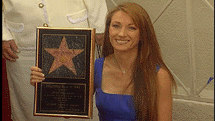 Jane Seymour receiving her star